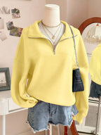 Lalippa Women's Loose Split Zip-Up Hoodie,Graduation,Teacher,Back To School Pullover Fall