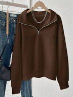Lalippa Women's Loose Split Zip-Up Hoodie,Graduation,Teacher,Back To School Pullover Fall
