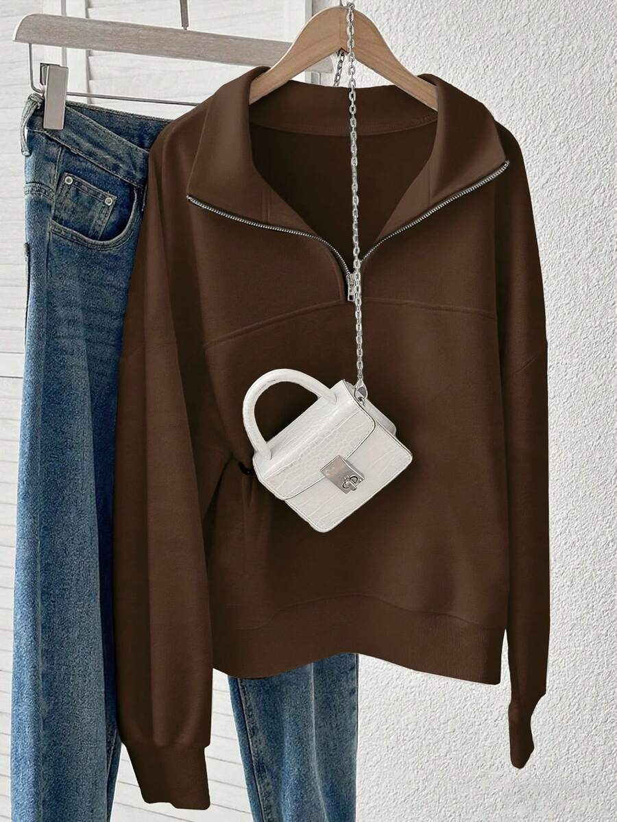 Lalippa Women's Loose Split Zip-Up Hoodie,Graduation,Teacher,Back To School Pullover Fall