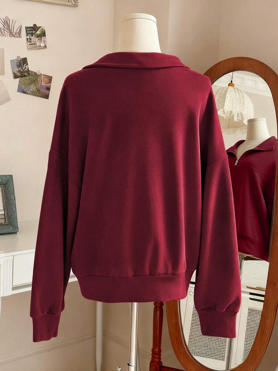 Lalippa Women's Loose Split Zip-Up Hoodie,Graduation,Teacher,Back To School Pullover Fall