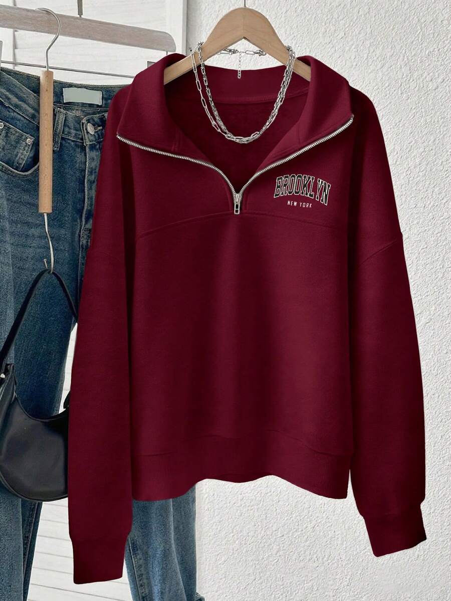 Lalippa Women's Loose Split Zip-Up Hoodie,Graduation,Teacher,Back To School Pullover Fall