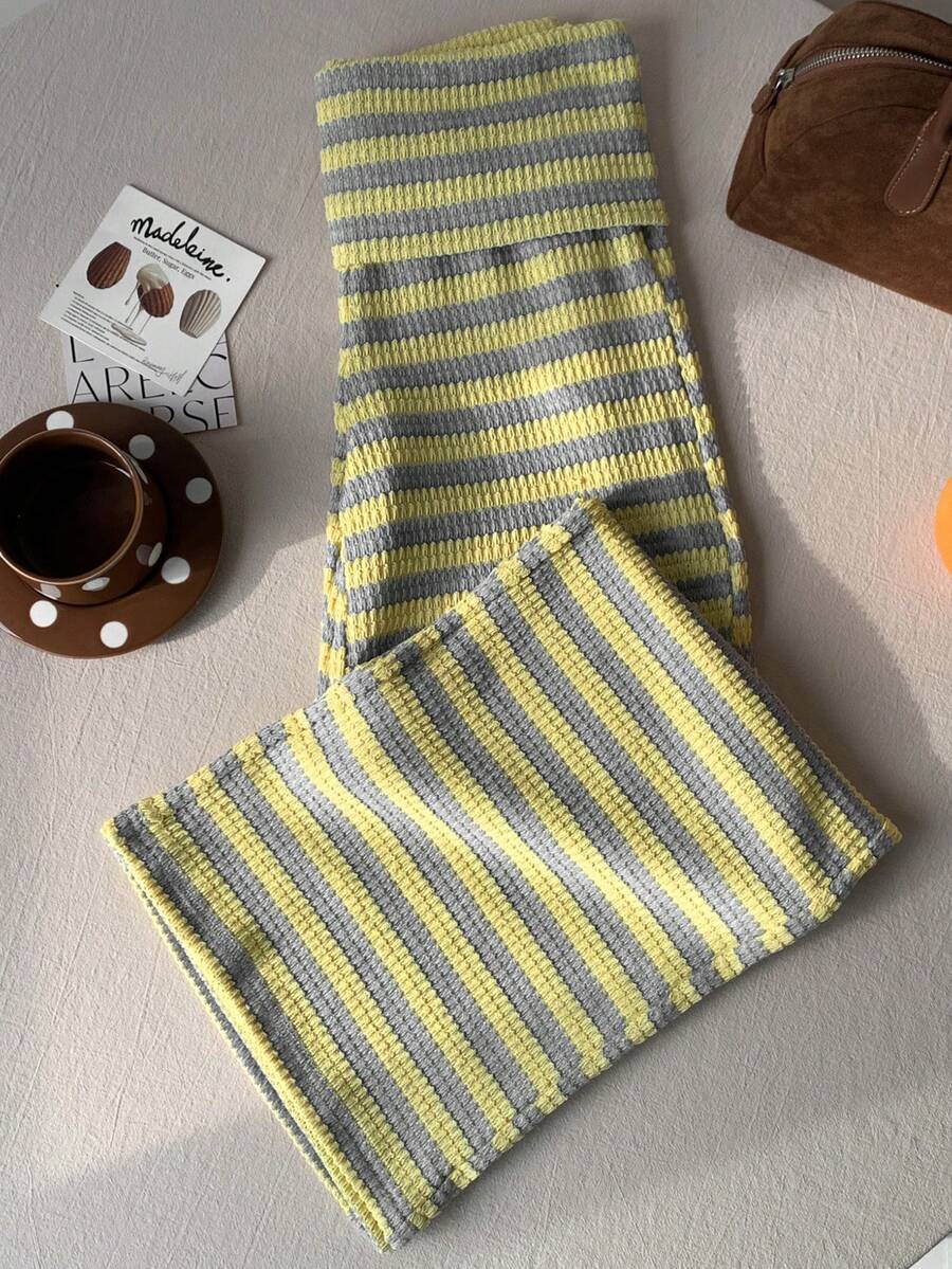 CovetEZ Women's Striped Straight Leg Loose Casual Versatile Pants Women Wide Leg Pants