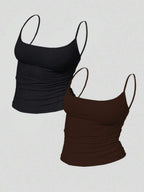 Zyxie Women's Casual Versatile Solid Color Slim Fit Camisole