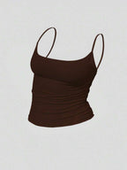 Zyxie Women's Casual Versatile Solid Color Slim Fit Camisole