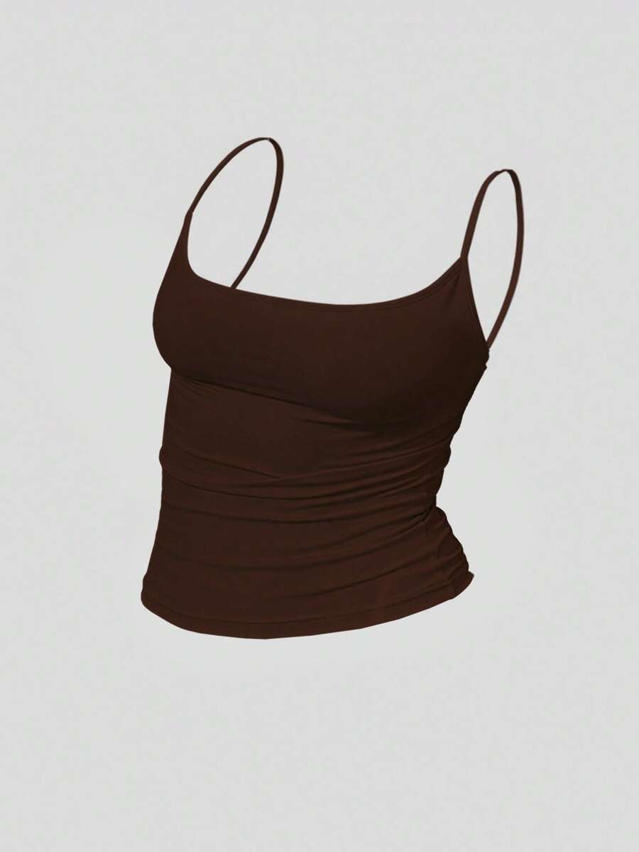 Zyxie Women's Casual Versatile Solid Color Slim Fit Camisole