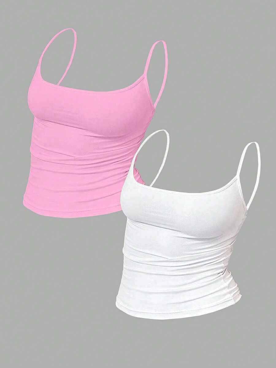 Zyxie Women's Casual Versatile Solid Color Slim Fit Camisole