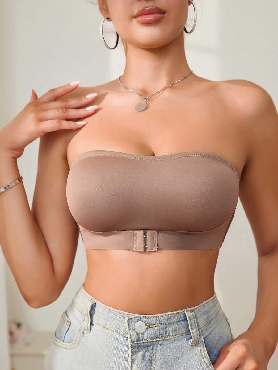 Snug Zone Women Front Closure Single Layer Wireless Bra (1pc)