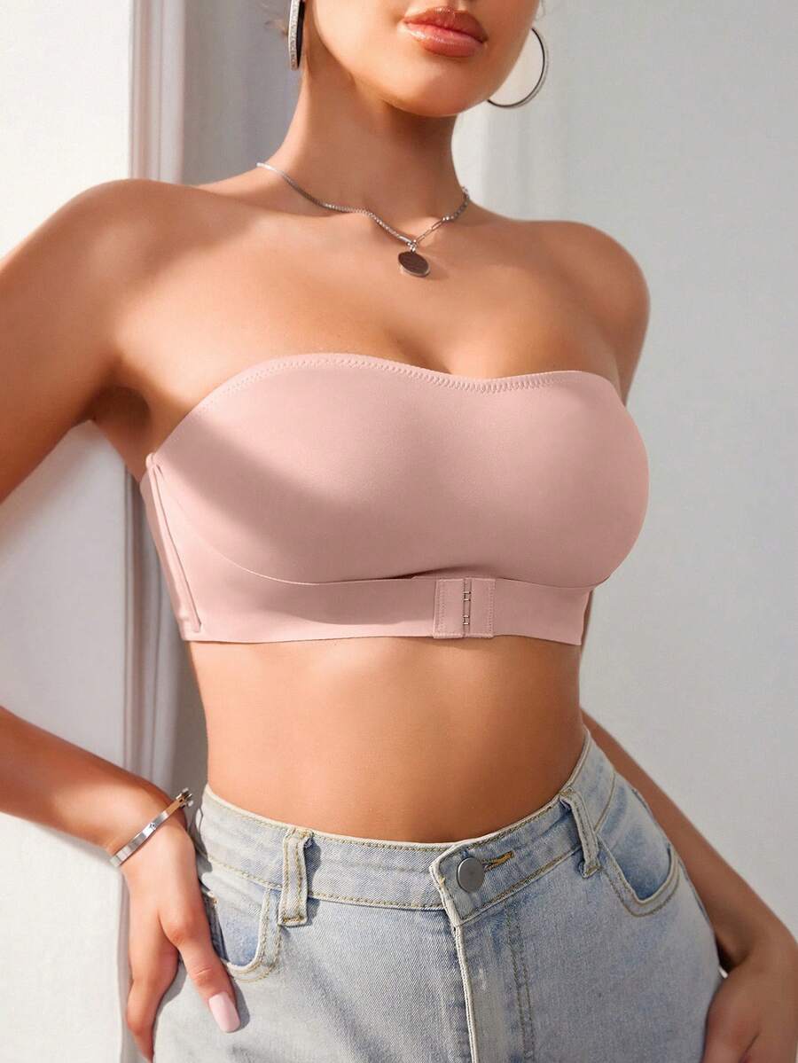 Snug Zone Women Front Closure Single Layer Wireless Bra (1pc)
