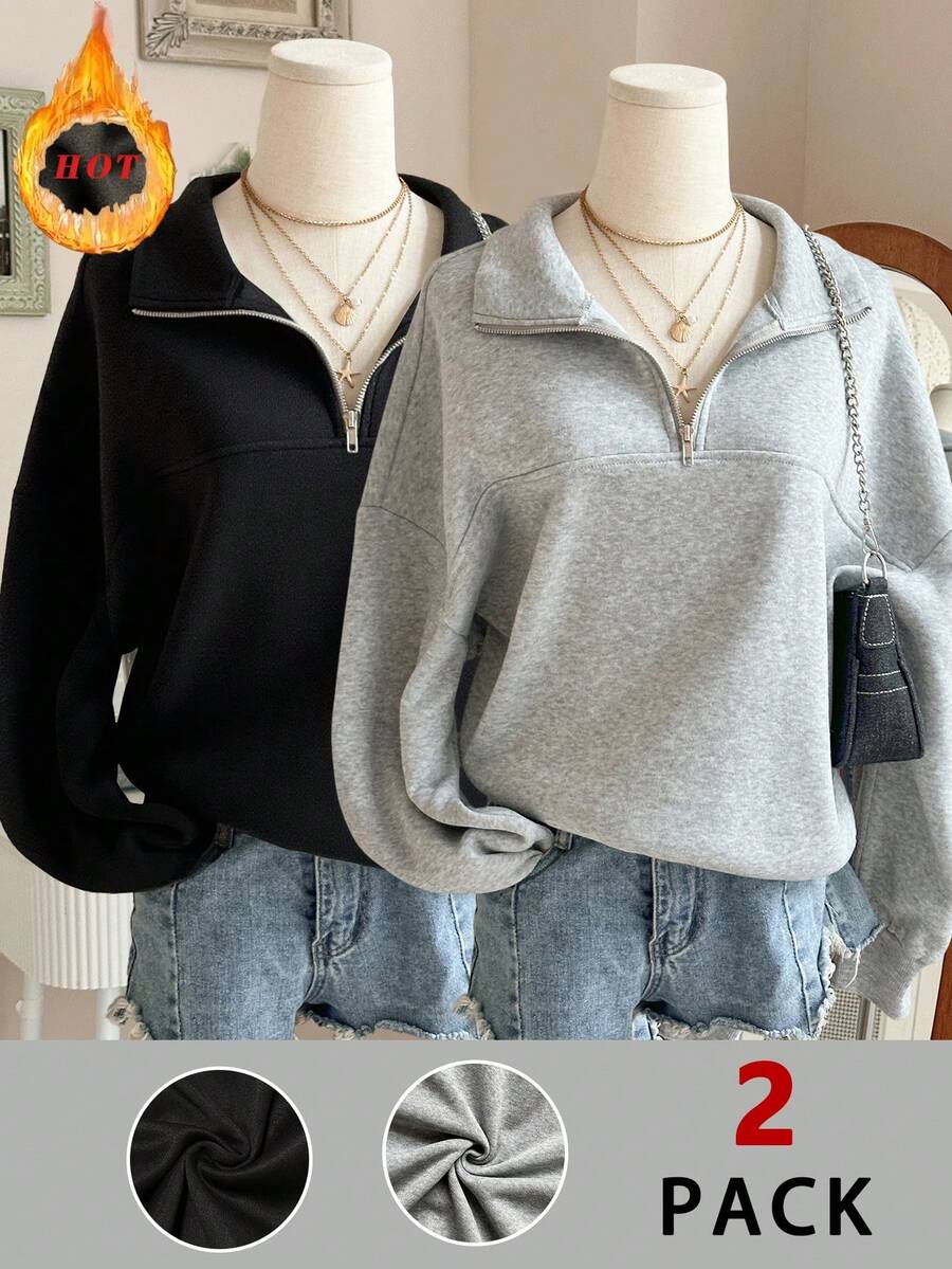 Lalippa Women's Loose Split Zip-Up Hoodie,Graduation,Teacher,Back To School Pullover Fall