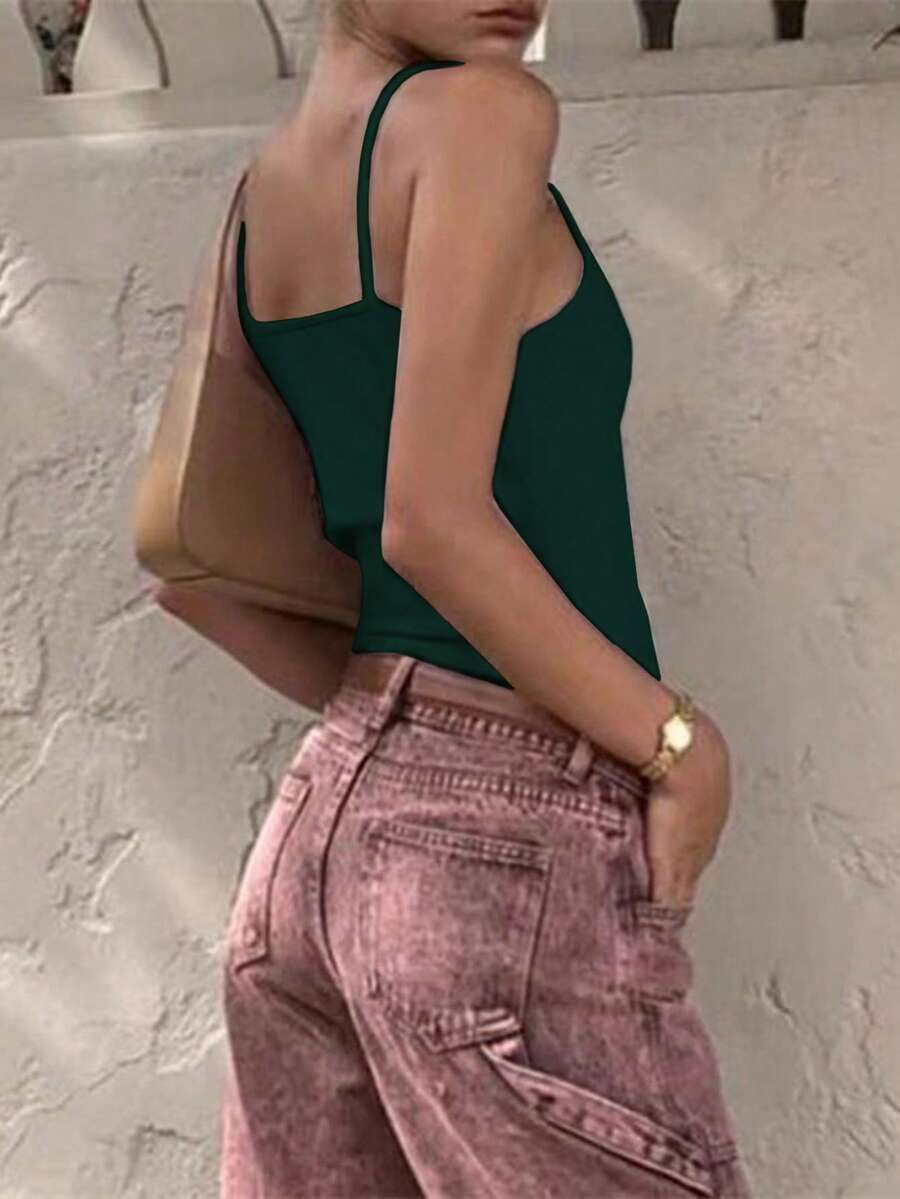 Zyxie Women's Casual Versatile Solid Color Slim Fit Camisole