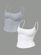 Zyxie Women's Casual Versatile Solid Color Slim Fit Camisole