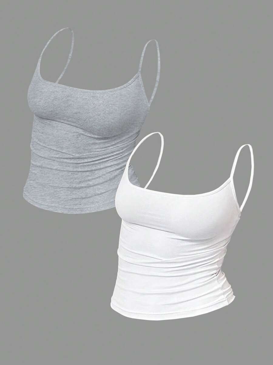 Zyxie Women's Casual Versatile Solid Color Slim Fit Camisole