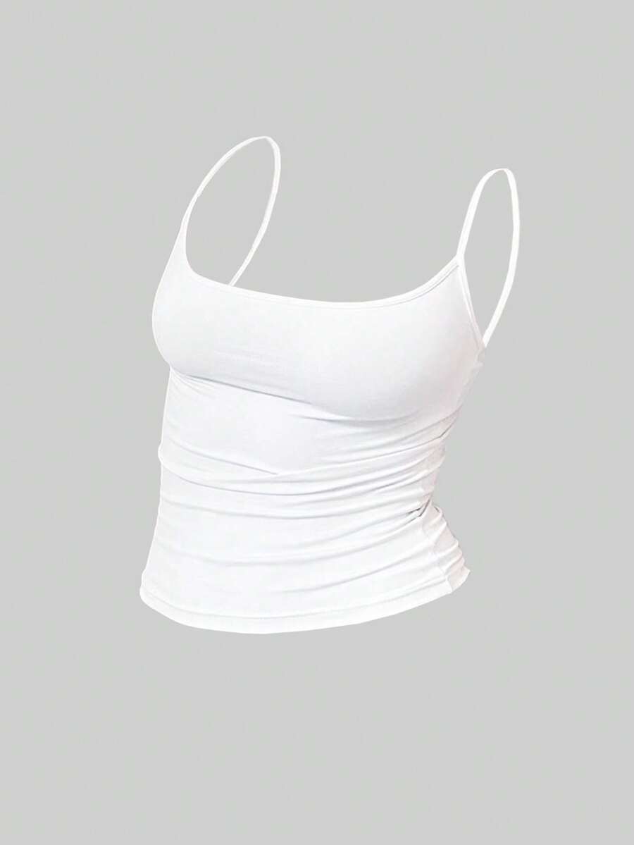 Zyxie Women's Casual Versatile Solid Color Slim Fit Camisole
