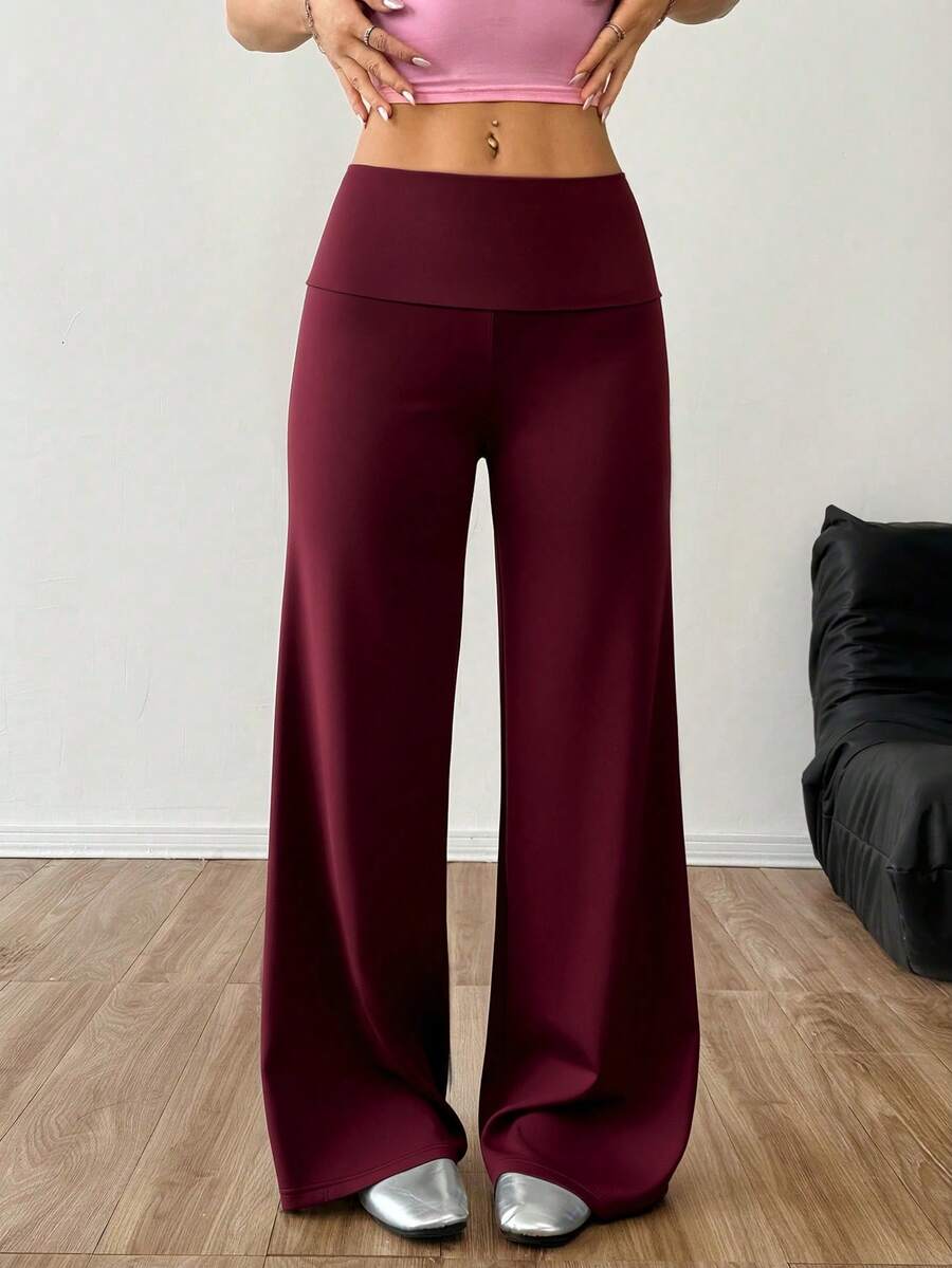 CovetEZ Women's Striped Straight Leg Loose Casual Versatile Pants Women Wide Leg Pants