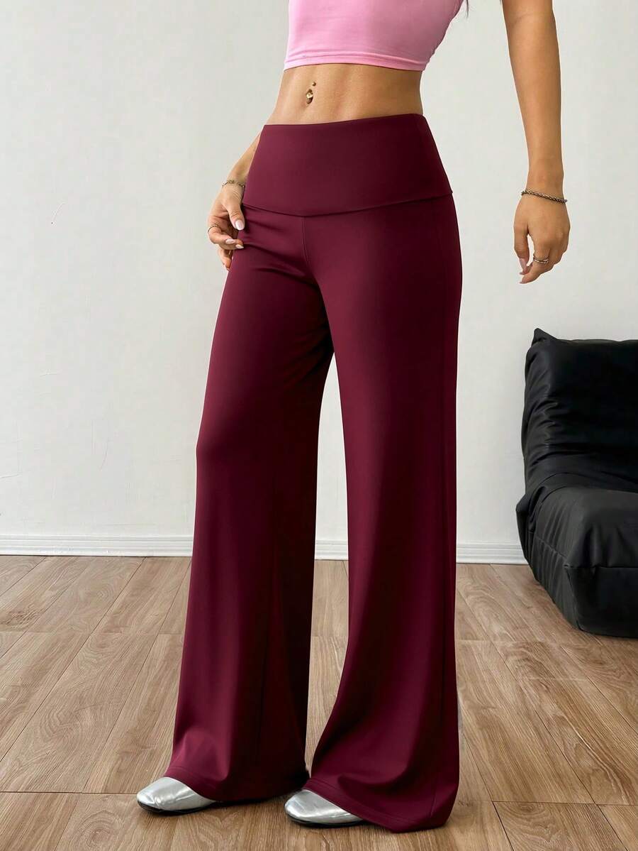 CovetEZ Women's Striped Straight Leg Loose Casual Versatile Pants Women Wide Leg Pants