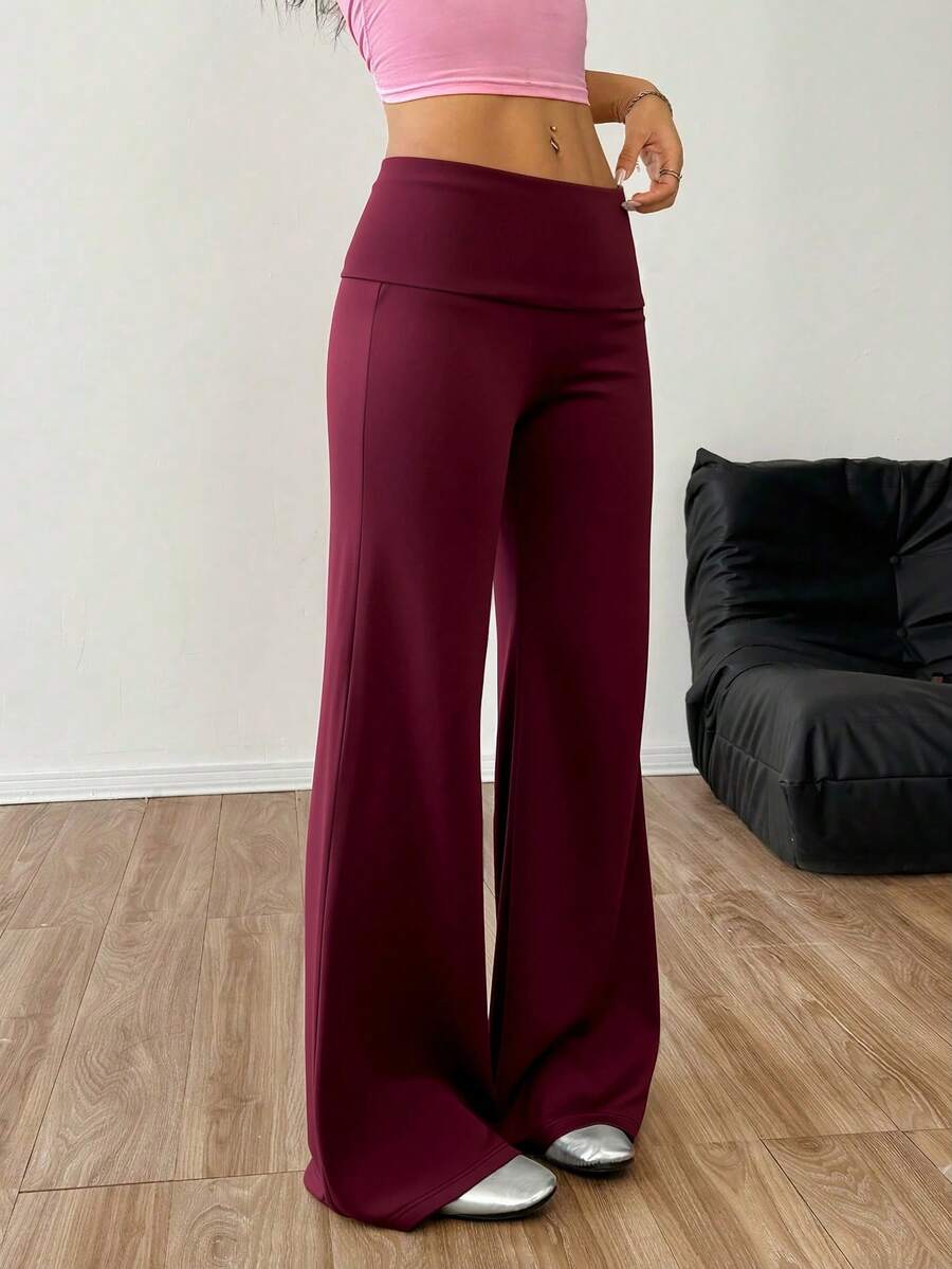 CovetEZ Women's Striped Straight Leg Loose Casual Versatile Pants Women Wide Leg Pants