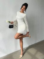Aloruh Women's Romantic Elegant Lukea Lace Long Sleeve Mini Dress Cream,Women Dating Dress,Women Night Out Dress,Summer Dresses For Women, Honeymoon Outfits Woman .Women Wedding Guest Dress. Island Vacation Outfits,Wedding Guest Dress Women ,Sun Dresses For Women ,Elegant Dresses For Party, Birthday Dresses For Women,White Dresses For Women,Id AI-Adha , AI-Adha Party