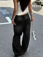 New Women's Retro Casual Boyfriend Style Straight Loose Fit Versatile Denim Jeans, All Season