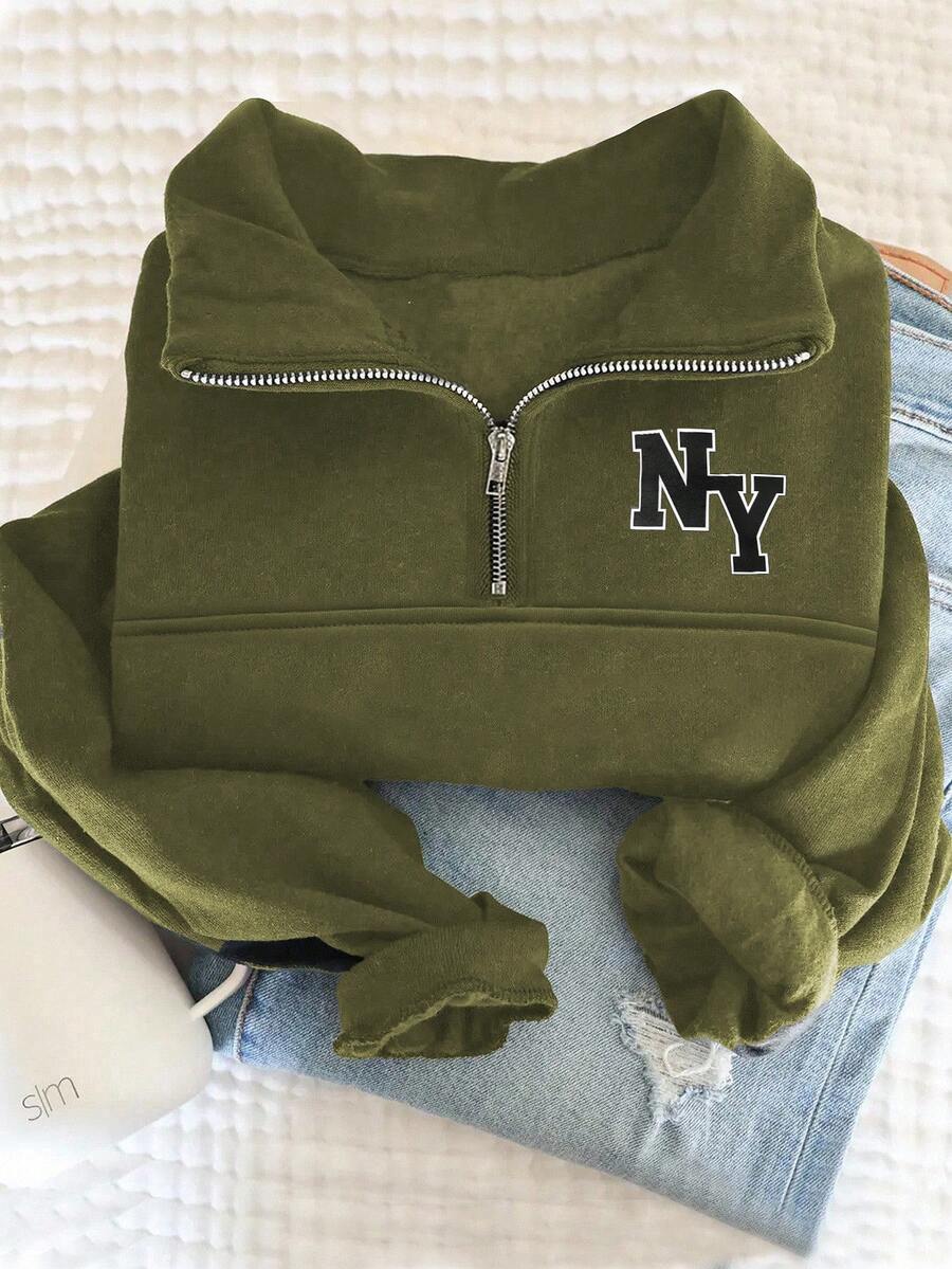 Lalippa Women's Loose Split Zip-Up Hoodie,Graduation,Teacher,Back To School Pullover Fall