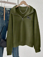 Lalippa Women's Loose Split Zip-Up Hoodie,Graduation,Teacher,Back To School Pullover Fall