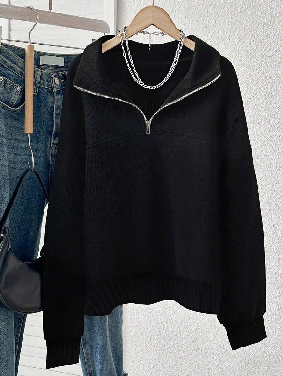 Lalippa Women's Loose Split Zip-Up Hoodie,Graduation,Teacher,Back To School Pullover Fall