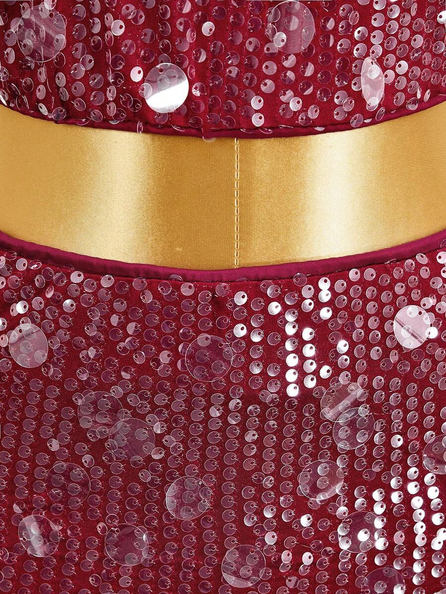 BamGleam Sequin Mini Bodycon Skirt For Holiday Party Clothes