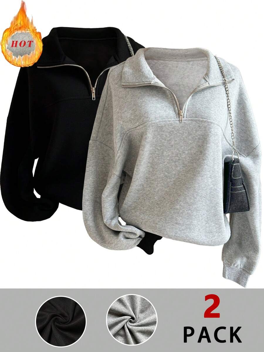 Lalippa Women's Loose Split Zip-Up Hoodie,Graduation,Teacher,Back To School Pullover Fall