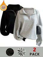 Lalippa Women's Loose Split Zip-Up Hoodie,Graduation,Teacher,Back To School Pullover Fall