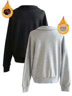 Lalippa Women's Loose Split Zip-Up Hoodie,Graduation,Teacher,Back To School Pullover Fall