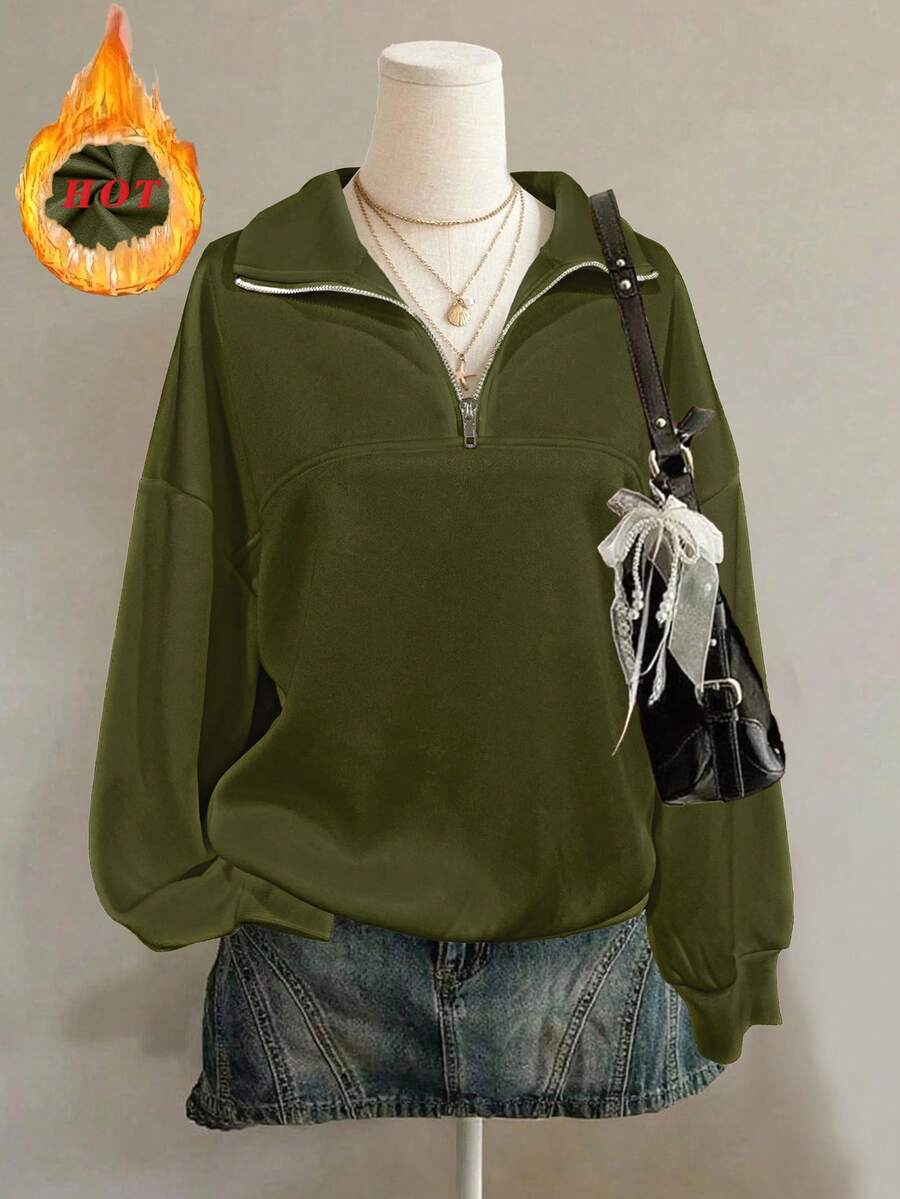 Lalippa Women's Loose Split Zip-Up Hoodie,Graduation,Teacher,Back To School Pullover Fall