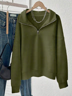 Lalippa Women's Loose Split Zip-Up Hoodie,Graduation,Teacher,Back To School Pullover Fall