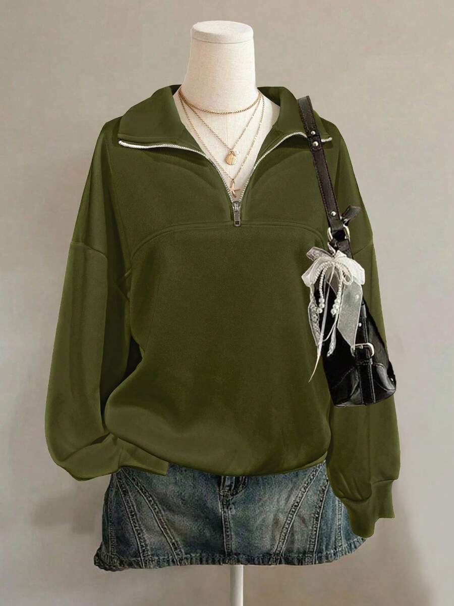 Lalippa Women's Loose Split Zip-Up Hoodie,Graduation,Teacher,Back To School Pullover Fall
