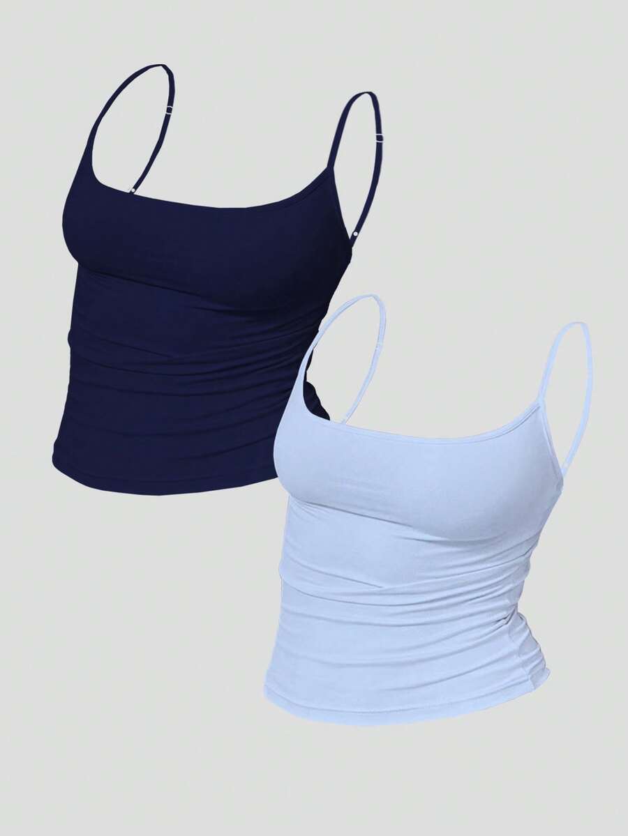 Zyxie Women's Casual Versatile Solid Color Slim Fit Camisole