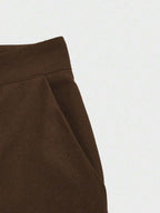 Plus Size Women Elegant High Waist Pocket Slim Fit Casual Everyday Commute Pants