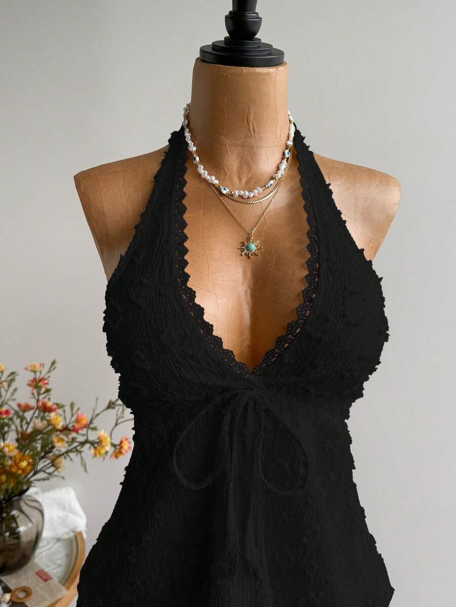 Rusttydustty Women's Backless Casual Vacation Bohemian Style Beach, Suitable For Valentine's Day, New Year, Party, Easter, Hawaiian Music Festival, Tropical Holiday
