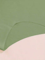 Aofeiqike 6pcs High Waist Plus Size Women Briefs, Sexy Seamless Breathable Ice Silk Panties, Comfortable Soft Hipster Underwear