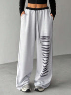 Airlisse Women's New Fashion Knitted Printed Sweatpants