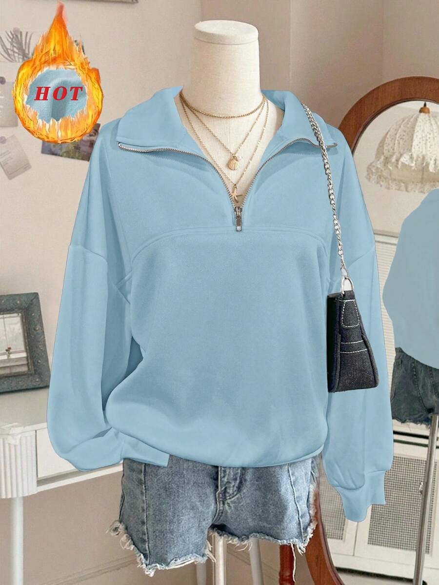 Lalippa Women's Loose Split Zip-Up Hoodie,Graduation,Teacher,Back To School Pullover Fall