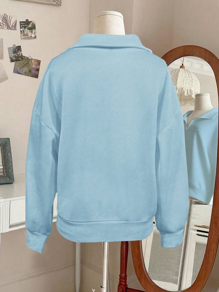 Lalippa Women's Loose Split Zip-Up Hoodie,Graduation,Teacher,Back To School Pullover Fall