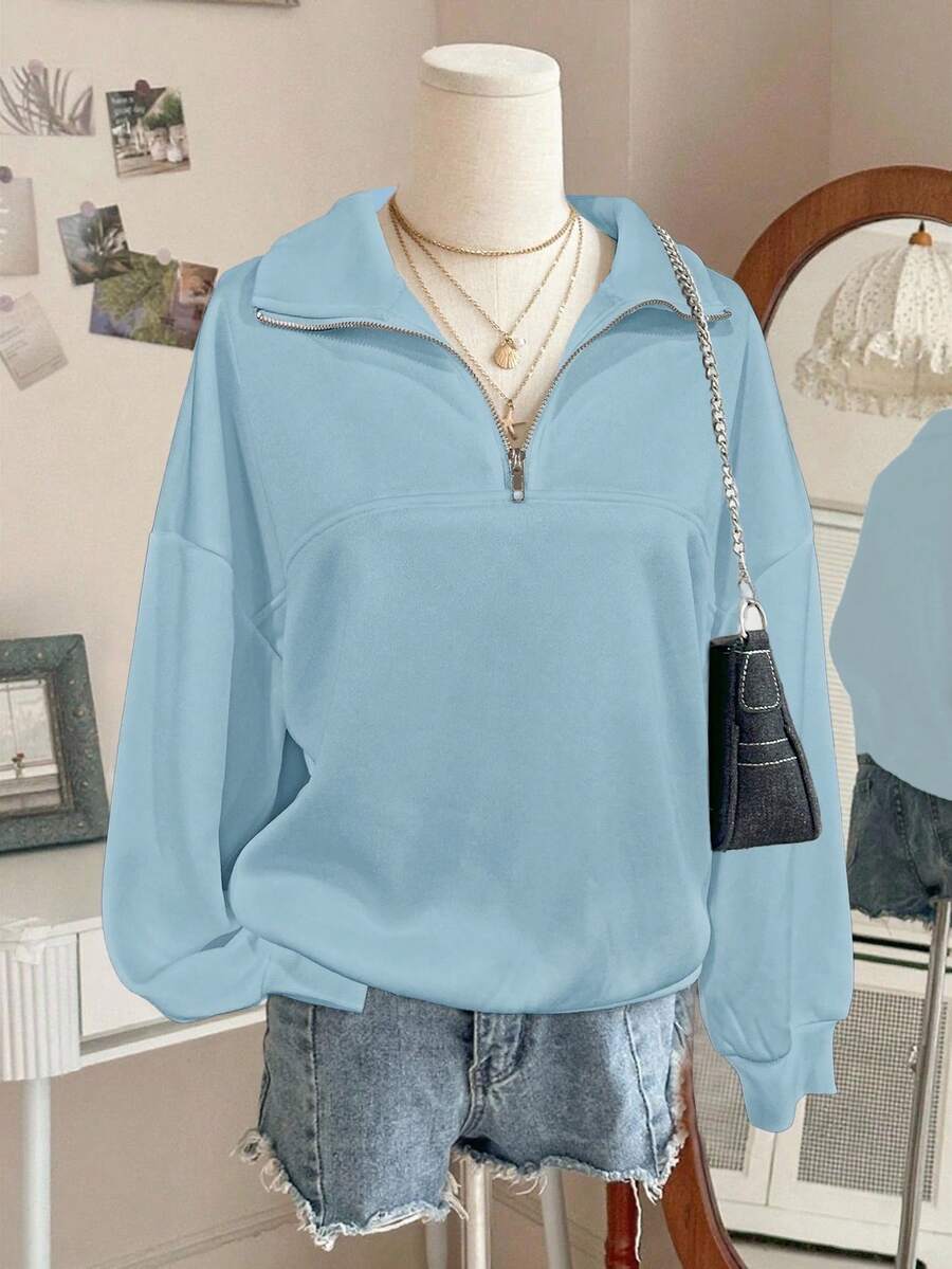 Lalippa Women's Loose Split Zip-Up Hoodie,Graduation,Teacher,Back To School Pullover Fall
