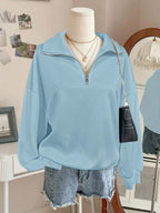 Lalippa Women's Loose Split Zip-Up Hoodie,Graduation,Teacher,Back To School Pullover Fall