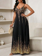SHEIN Lady Leopard Print Women Maxi Dresses Women Lady Boho Backless Women Ladies Baggy Maxi Dress Women Dresses Loose Strapless Birthday&Event Dresses /Holiday Dresses Vacation Outfits Women Boho/Bohemia/Boho Women's Clothing Halter Top African Woman Clothing Women Dresses Summer Tropical Dresses For Women New Arrivals Women Dress Beach Dress Easter Dresses / Easter Dress Women / Easter Outfit Women Summer Dresses For Women