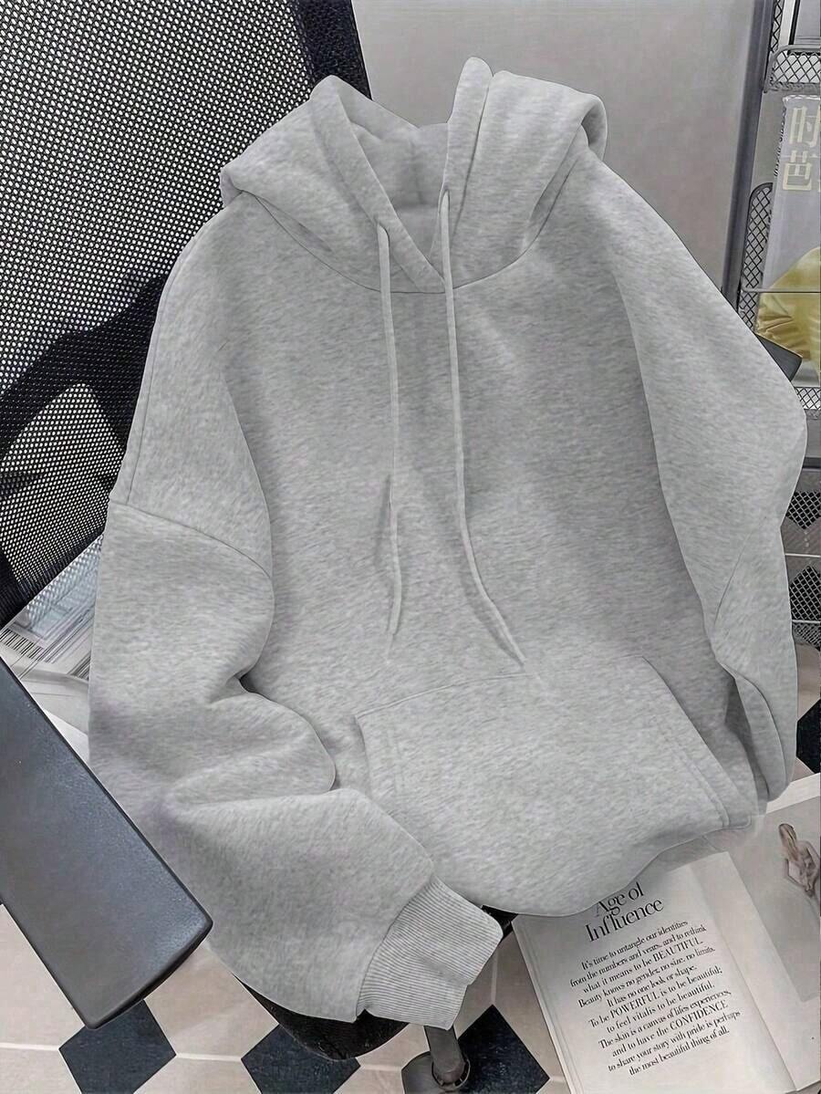 Women's Relaxed Fit Solid Blend Hoodies Lightweight Comfy Daily Home & Weekend Wear