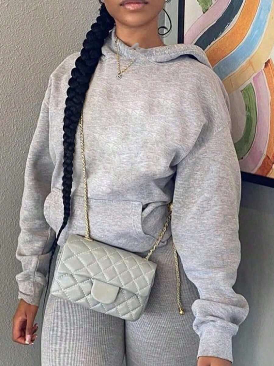 Women's Relaxed Fit Solid Blend Hoodies Lightweight Comfy Daily Home & Weekend Wear