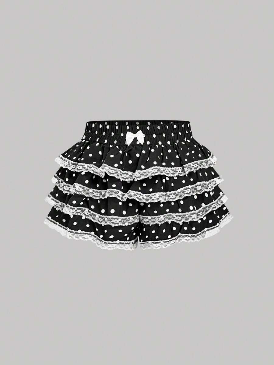 SHEIN MOD Casual Low-Waist Plaid Bodycon Ruffled Women's Ultra-Short Shorts Back To School Clothes Women Blue And White Boxer Shorts Simple Daily