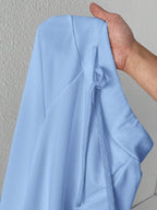 SHEIN PETITE Comfortable And Casual Plain Knitted Low-Rise Wide-Leg Women's Sweatpants Baggy