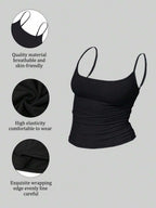 Zyxie Women's Casual Versatile Solid Color Slim Fit Camisole