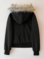 Glimmora New Women Zip-Up Sweatshirt, Gray Long Sleeve Jacket