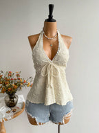 Rusttydustty Women's Backless Casual Vacation Bohemian Style Beach, Suitable For Valentine's Day, New Year, Party, Easter, Hawaiian Music Festival, Tropical Holiday