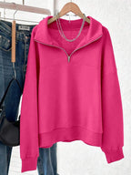 Lalippa Women's Loose Split Zip-Up Hoodie,Graduation,Teacher,Back To School Pullover Fall